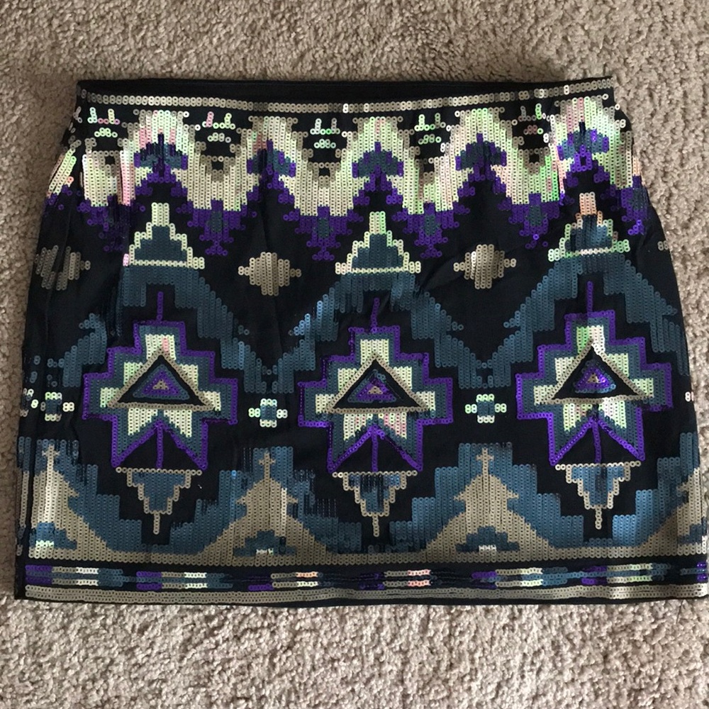 Sequin mini skirt